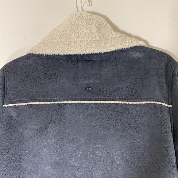 NWOT. Prana Large Esme Faux Suede Sherpa Lined Motor Jacket. - Picture 10 of 12